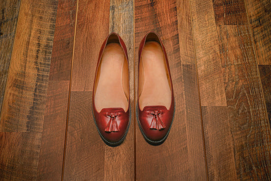 Burgundy Tassel Loafers