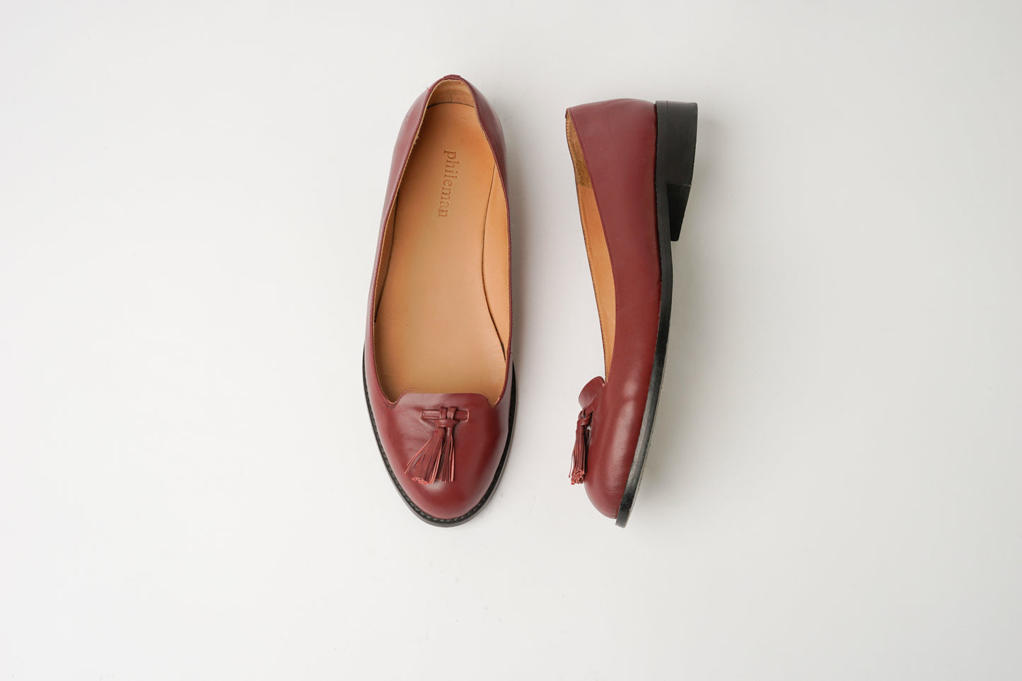 Burgundy Tassel Loafers